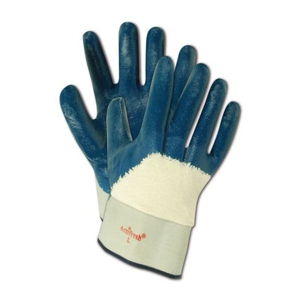 Magid Chem & Liquid Gloves, Blue, Medium 12 PK 1591P - main